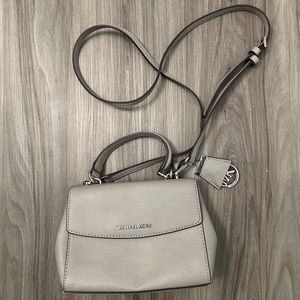 Michael Kors gray crossbody bag